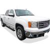 imageAPS Running Boards 6inch Black Compatible with Chevy Silverado GMC Sierra 1500 20012013 Crew Cab ampamp 2500 3500 20012014 Exclude CK Classic Stainless Steel Nerf Bars Side Steps Side BarsAluminum Black