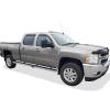 imageAPS Running Boards Nerf Bars Side Steps Compatible with Chevy Silverado GMC Sierra 1500 20012013 Crew Cab ampamp 2500 3500 20012014 Exclude CK Classic Stainless Steel Black Powder Coated 6inStainless Steel Polished