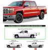 imageAPS Running Boards Nerf Bars Side Steps Compatible with Chevy Silverado GMC Sierra 1500 20012013 Crew Cab ampamp 2500 3500 20012014 Exclude CK Classic Stainless Steel Black Powder Coated 6inAluminum Black