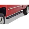 imageAPS iBoard Fifth Generation 5inch Black Stainless Steel Running Boards Side Step for Selected Chevy Silverado GMC Sierra Crew CabStainless Steel Black