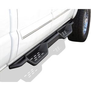 imageAPS Black 6 Inches Tubular Drop Down Style Nerf Bars Running Boards Compatible with Chevy Silverado GMC Sierra 1500 2500 3500 20012006 Crew Cab ampamp Classic 07Black