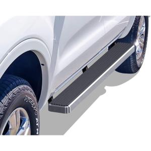 imageAPS Black Running Boards Style Compatible with Ford Ranger 20192023 SuperCrew Cab 4Door Nerf Bars Side Steps 6in WideSilver