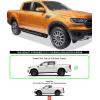 imageAPS 65in Side Armor Stainless Steel Running Boards Compatible with Ford Ranger 20192023 SuperCrew Cab 4Door Nerf Bars Side Steps Side Bars