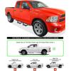 imageAPS Black 6 Inches Tubular Drop Down Style Nerf Bars Running Boards Compatible with Dodge Ram 1500 20092018 Quad CabBlack