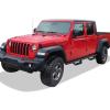 imageAPS Black Overland Slider Tubular Drop Steps Style Nerf Bars Running Boards Compatible with Jeep Gladiator 20202024 Crew Cab