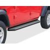 imageAPS Black Running Boards Style Compatible with Jeep Gladiator 20202025 Crew Cab Side Steps Side Bars 6in WideAluminum Black