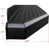 imageAPS Black Running Boards Style Compatible with Jeep Gladiator 20202025 Crew Cab Side Steps Side Bars 6in WideAluminum Black