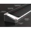 imageAPS Black Running Boards Style Compatible with Jeep Gladiator 20202025 Crew Cab Side Steps Side Bars 6in WideAluminum Silver