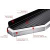 imageAPS Black Running Boards Style Compatible with Jeep Gladiator 20202025 Crew Cab Side Steps Side Bars 6in WidePolished