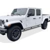 imageAPS Black Running Boards Style Compatible with Jeep Gladiator 20202025 Crew Cab Side Steps Side Bars 6in WideStainless Steel Polished
