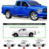 imageAPS Running Boards Nerf Bars Side Steps Step Bars Compatible with Dodge Ram 1500 20092018 Quad Cab Black Powder Coated Running Board StyleAluminum Black