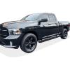 imageAPS Running Boards Nerf Bars Side Steps Step Bars Compatible with Dodge Ram 1500 20092018 Quad Cab Black Powder Coated Running Board StyleAluminum Black