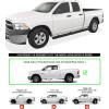 imageAPS Running Boards Nerf Bars Side Steps Step Bars Compatible with Dodge Ram 1500 20092018 Quad Cab Black Powder Coated Running Board StyleAluminum Black