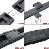 imageAPS Running Boards Nerf Bars Side Steps Step Bars Compatible with Dodge Ram 1500 20092018 Quad Cab Black Powder Coated Running Board StyleAluminum Black