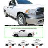 imageAPS Running Boards Nerf Bars Side Steps Step Bars Compatible with Dodge Ram 1500 20092018 Quad Cab Black Powder Coated Running Board StyleStainless Steel Black