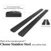 imageAPS Running Boards Nerf Bars Steps Compatible with Jeep Gladiator 20202025 Crew Cab Black Powder Coated Running Board StyleStainless Steel Black