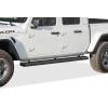imageAPS Running Boards Nerf Bars Steps Compatible with Jeep Gladiator 20202025 Crew Cab Black Powder Coated Running Board StyleStainless Steel Black