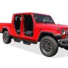 imageAPS Stainless Steel 65in Nerf Bars Pocket Steps Square Tube Rocker Guards Compatible with Jeep Gladiator Crew Cab 2025