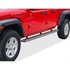 imageAPS Black Running Boards Style Compatible with Jeep Gladiator 20202025 Crew Cab Side Steps Side Bars 6in WideStainless Steel Polished