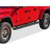 imageAPS Running Boards Nerf Bars Steps Compatible with Jeep Gladiator 20202025 Crew Cab Black Powder Coated Running Board StyleStainless Steel Black