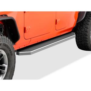 imageAPS Black Running Boards Style Compatible with Jeep Gladiator 20202025 Crew Cab Side Steps Side Bars 6in WidePolished