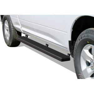 imageAPS Running Boards Nerf Bars Side Steps Step Bars Compatible with Dodge Ram 1500 20092018 Quad Cab Black Powder Coated Running Board StyleStainless Steel Black