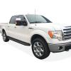 imageAPS Black Running Boards Style Compatible with Ford F150 20092014 SuperCrew Cab Drilling Required Nerf Bars Side Steps Side BarsAluminum Black