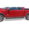 imageAPS Black Running Boards Style Compatible with Ford F150 20092014 SuperCrew Cab Drilling Required Nerf Bars Side Steps Side BarsBlack
