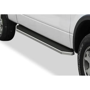 imageAPS Black Running Boards Style Compatible with Ford F150 20092014 SuperCrew Cab Drilling Required Nerf Bars Side Steps Side BarsPolished