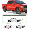 imageAPS 5in Stainless Steel Black Running Boards Compatible with Ford F150 20152025 SuperCrew Cab ampamp F150 Lightning 20222025 ampamp F250 F350 Super Duty 20172025 Crew Cab Nerf Bars Side StepsStainless Steel Black
