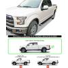imageAPS Running Boards Side Steps Compatible with Ford F150 20152025 SuperCrew Cab ampamp F150 Lightning 20222025 ampamp F250 F350 Super Duty 20172025 Crew Cab Stainless Steel Black Powder Coated 5inAluminum Silver