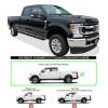 imageAPS Running Boards Side Steps Compatible with Ford F150 20152025 SuperCrew Cab ampamp F150 Lightning 20222025 ampamp F250 F350 Super Duty 20172025 Crew Cab Stainless Steel Black Powder Coated 5inStainless Steel Black
