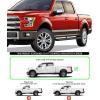 imageAPS Running Boards Side Steps Compatible with Ford F150 20152025 SuperCrew Cab ampamp F150 Lightning 20222025 ampamp F250 F350 Super Duty 20172025 Crew Cab Stainless Steel Black Powder Coated 5inStainless Steel Black