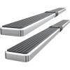 imageAPS Running Boards Side Steps Compatible with Ford F150 20152025 SuperCrew Cab ampamp F150 Lightning 20222025 ampamp F250 F350 Super Duty 20172025 Crew Cab Stainless Steel Black Powder Coated 5inStainless Steel Polished