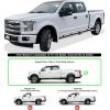 imageAPS Running Boards Side Steps Compatible with Ford F150 20152025 SuperCrew Cab ampamp F150 Lightning 20222025 ampamp F250 F350 Super Duty 20172025 Crew Cab Stainless Steel Black Powder Coated 5inStainless Steel Polished