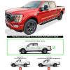 imageAPS Running Boards Side Steps Compatible with Ford F150 20152025 SuperCrew Cab ampamp F150 Lightning 20222025 ampamp F250 F350 Super Duty 20172025 Crew Cab Stainless Steel Black Powder Coated 5inStainless Steel Black