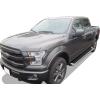 imageAPS Running Boards Side Steps Compatible with Ford F150 20152025 SuperCrew Cab ampamp F150 Lightning 20222025 ampamp F250 F350 Super Duty 20172025 Crew Cab Stainless Steel Black Powder Coated 5inAluminum Silver