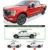 imageAPS Stainless Steel Black Powder Coated 5in Running Boards Nerf Bar Compatible with Ford F150 20152025 SuperCrew Cab ampamp F150 Lightning 20222025 ampamp F250 F350 Super Duty 20172025 Crew CabStainless Steel Polished