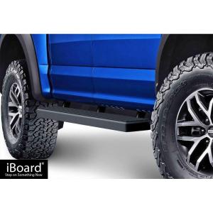 imageAPS IBFZ4824 Black 5quot Running Board Side Step iBoard Third Generation For Selected Ford F150 SuperCrew Cab Aluminum