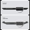 imageAPS 65in Side Armor Stainless Steel Running Boards Compatible with Ford F150 20092014 SuperCrew Cab Drilling Required Nerf Bars Side Steps Side Bars