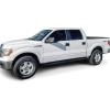 imageAPS 65in Side Armor Stainless Steel Running Boards Compatible with Ford F150 20092014 SuperCrew Cab Drilling Required Nerf Bars Side Steps Side Bars
