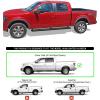 imageAPS 6in Stainless Steel Black Running Boards Compatible with Ford F150 20092014 SuperCrew Cab Nerf Bars Side StepsStainless Steel Black