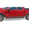 imageAPS 6in Stainless Steel Black Running Boards Compatible with Ford F150 20092014 SuperCrew Cab Nerf Bars Side StepsStainless Steel Black