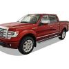 imageAPS 6in Stainless Steel Black Running Boards Compatible with Ford F150 20092014 SuperCrew Cab Nerf Bars Side StepsStainless Steel Polished
