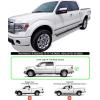 imageAPS 6in Stainless Steel Black Running Boards Compatible with Ford F150 20092014 SuperCrew Cab Nerf Bars Side StepsStainless Steel Polished