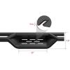 imageAPS Black 6 Inches Tubular Drop Down Style Nerf Bars Running Boards Compatible with Ford F150 20092014 SuperCrew Cab Drilling RequiredBlack