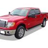 imageAPS Running Boards Nerf Bars Side Steps Step Bars Compatible with Ford F150 20092014 SuperCrew Cab Drilling Required Black Powder Coated Running Board StyleAluminum Silver