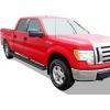 imageAPS Running Boards Nerf Bars Side Steps Step Bars Compatible with Ford F150 20092014 SuperCrew Cab Drilling Required Black Powder Coated Running Board StyleAluminum Black