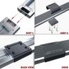 imageAPS Running Boards Nerf Bars Side Steps Step Bars Compatible with Ford F150 20092014 SuperCrew Cab Drilling Required Black Powder Coated Running Board StyleSilver