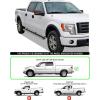 imageAPS Running Boards Nerf Bars Side Steps Step Bars Compatible with Ford F150 20092014 SuperCrew Cab Drilling Required Black Powder Coated Running Board StyleAluminum Silver